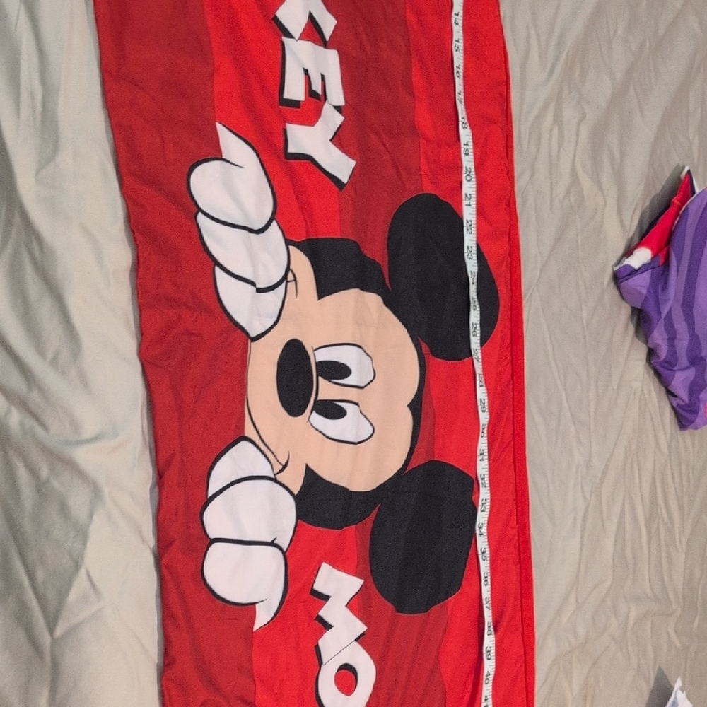 Disney Red and Black Mickey Mouse Pillow Case